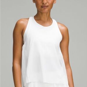 NWT Side pleats tennis tank in white Lululemon